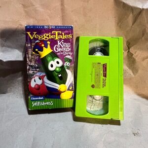Big Idea VeggieTales King George and the Ducky VHS Green Tape Animation 2000